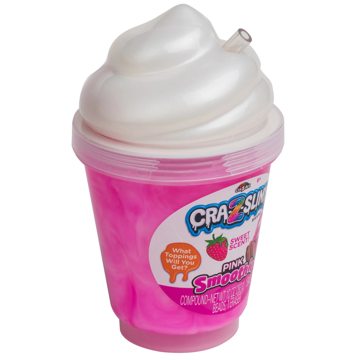 Strawberry Pink Smoothie Swirl Slime Jar Z959514