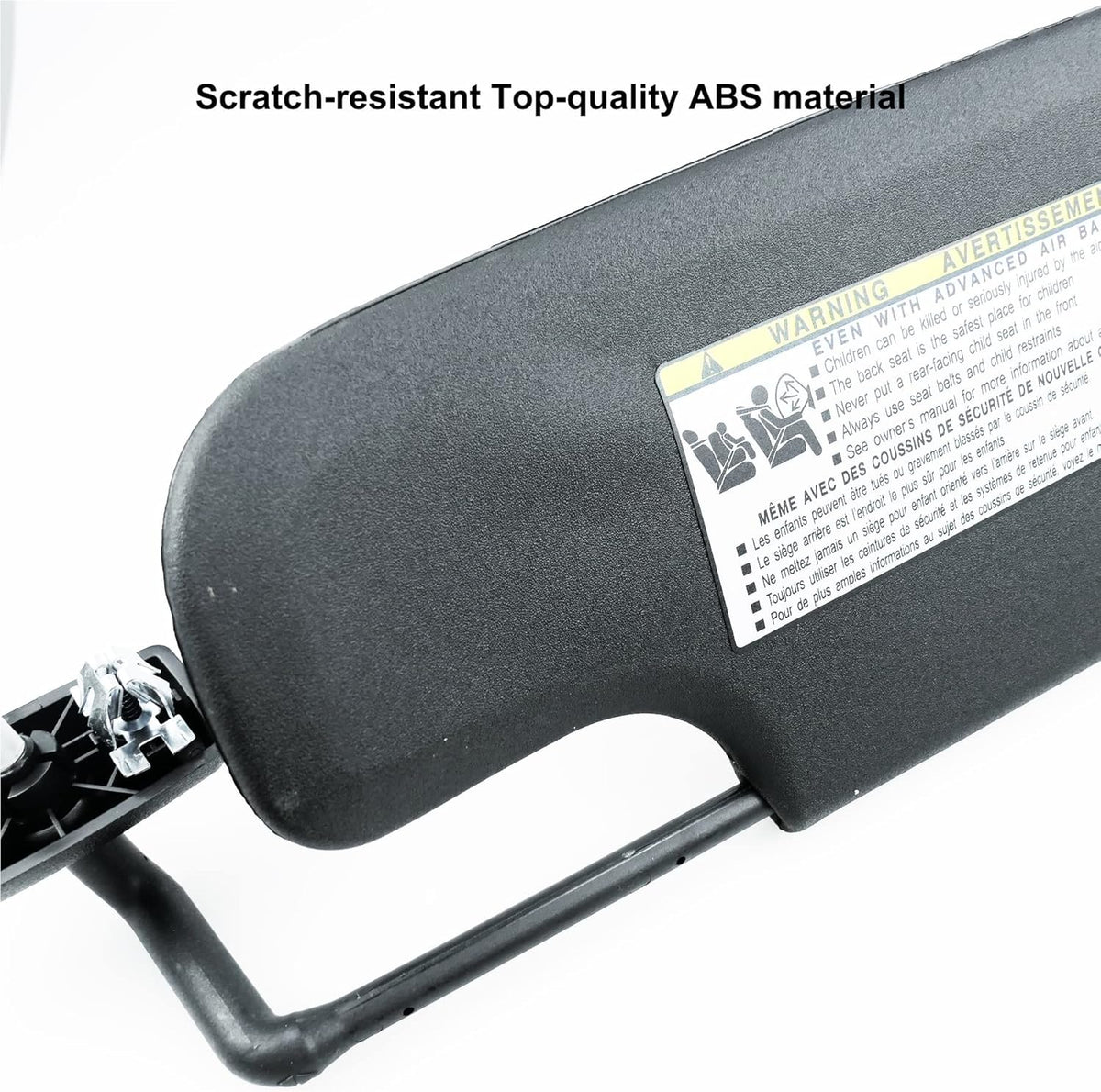 Left Driver Side Sun Visor for Jeep Wrangler JK 2007-2018 Pack of 2 V316021