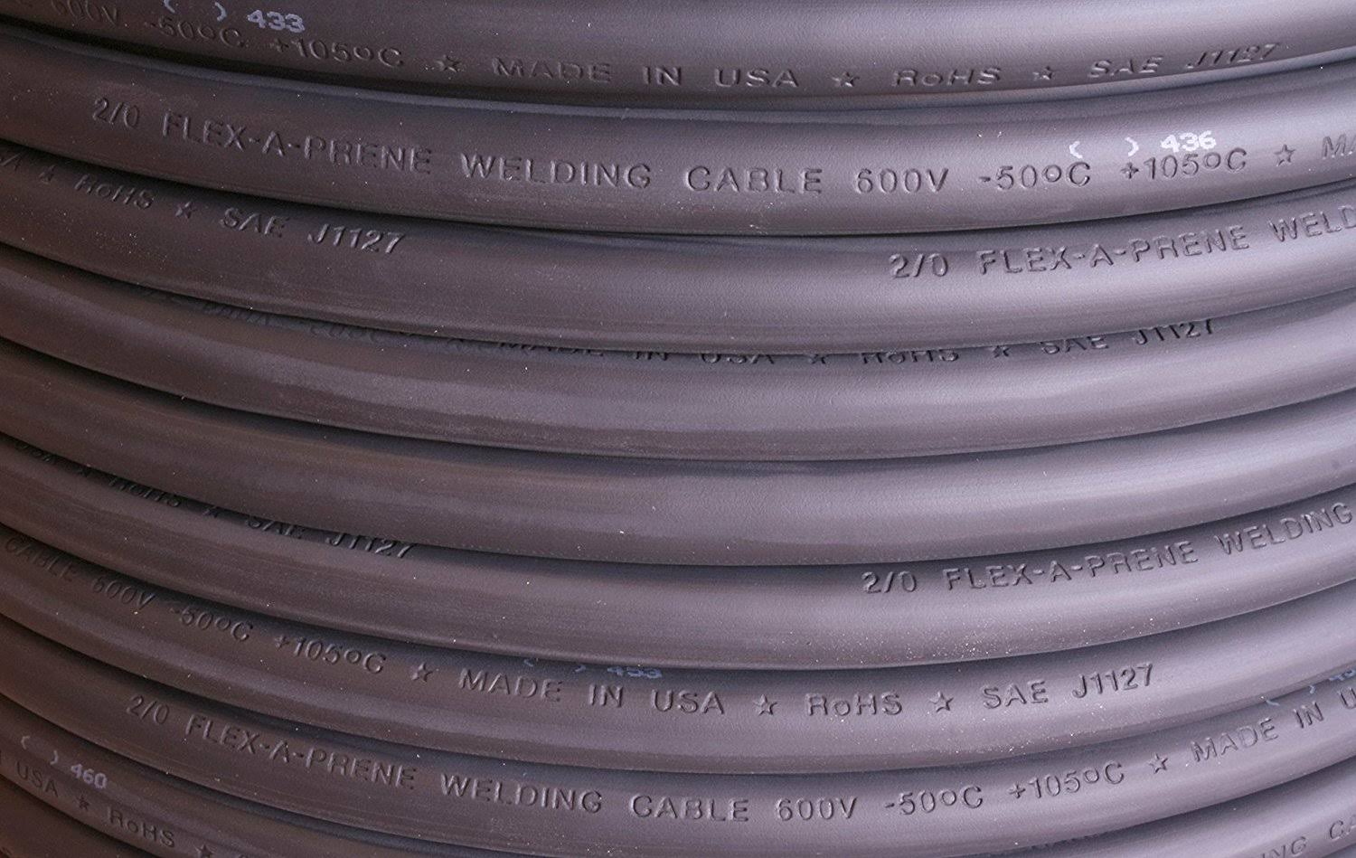 #4 Gauge AWG Black Welding Cable (20 Feet) J991