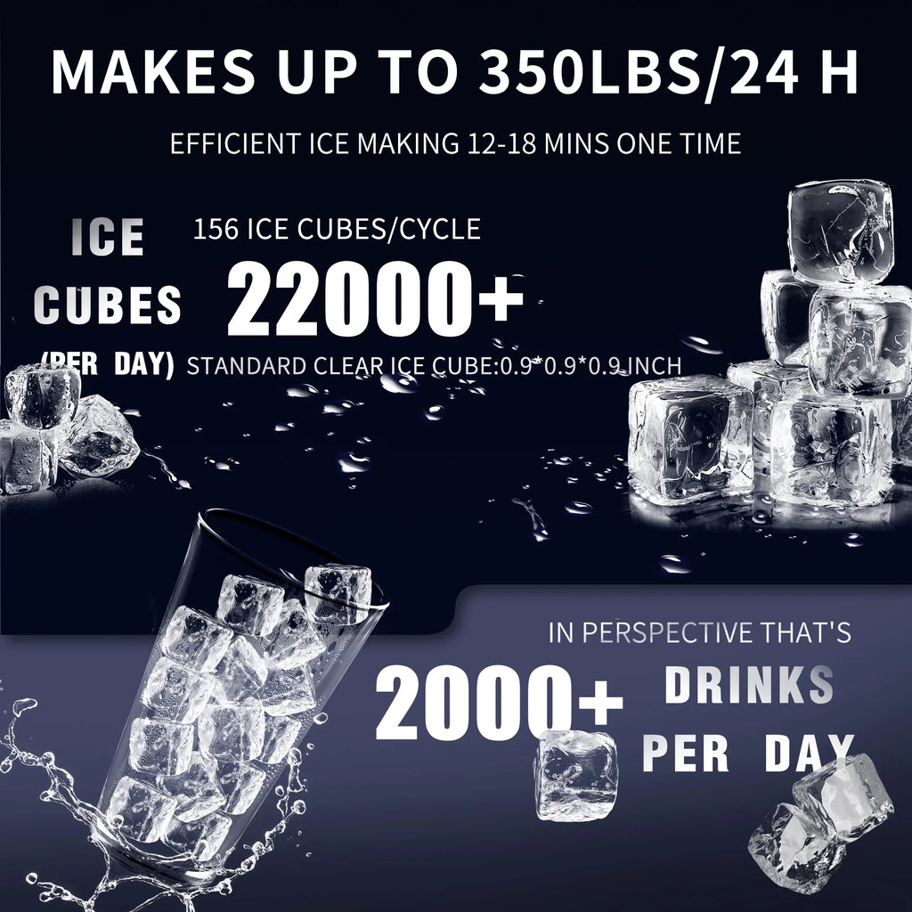 Commercial Ice Maker Machine with Stainless Steel Compressor A14087