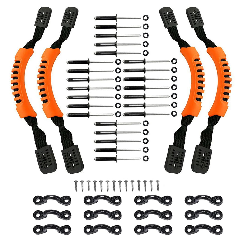 Orange Kayak Carry Handles with Screws Pad Eye K95072