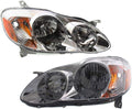 Toyota Corolla Headlight 2003 2004 Pair Q7912
