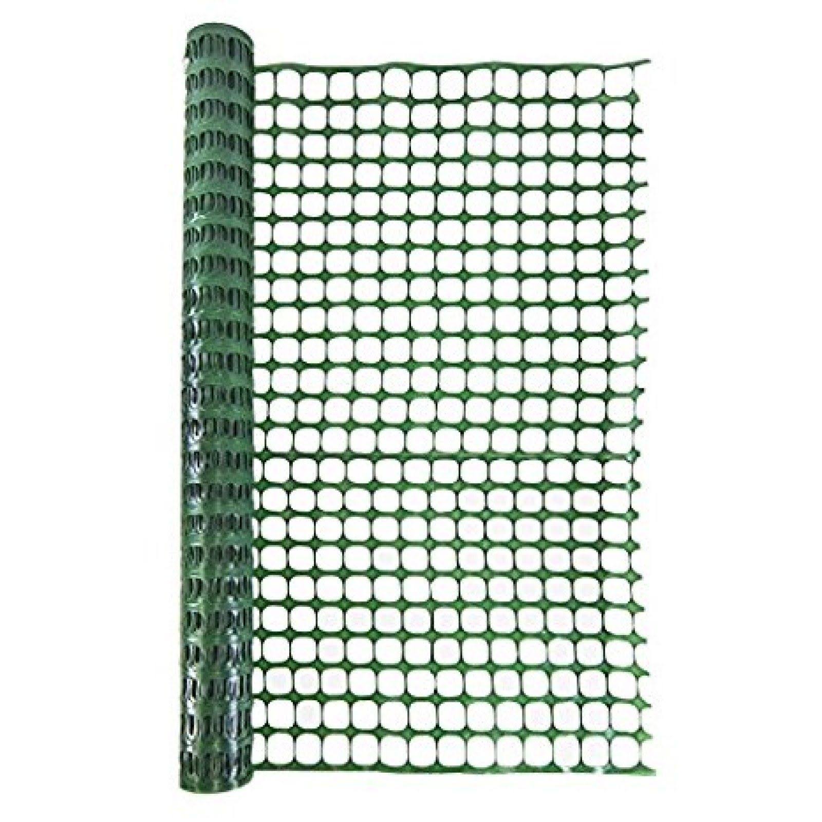Green Plastic Temporary Fencing Mesh Snow Fence Garden Netting 4 x 100 Feet F496