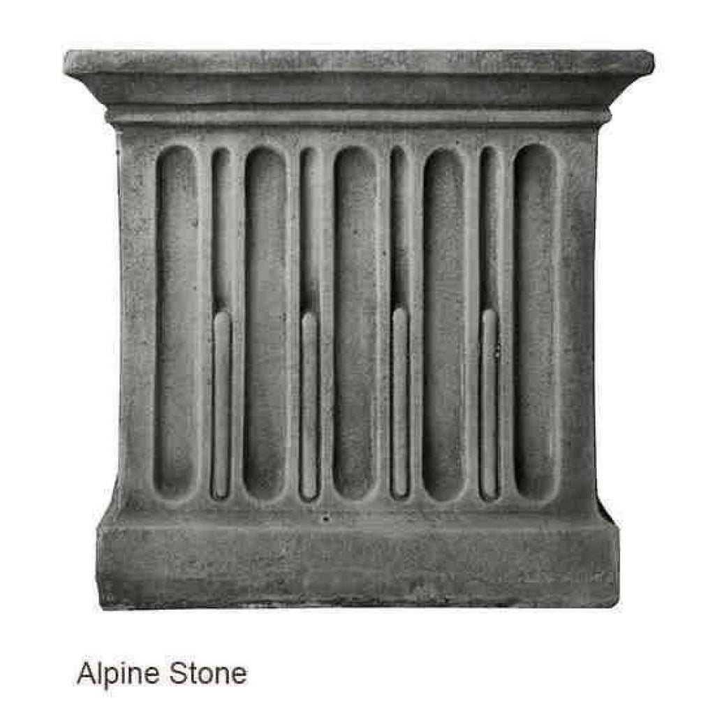 Aged Limestone Standing Lotus Buddha Y49325