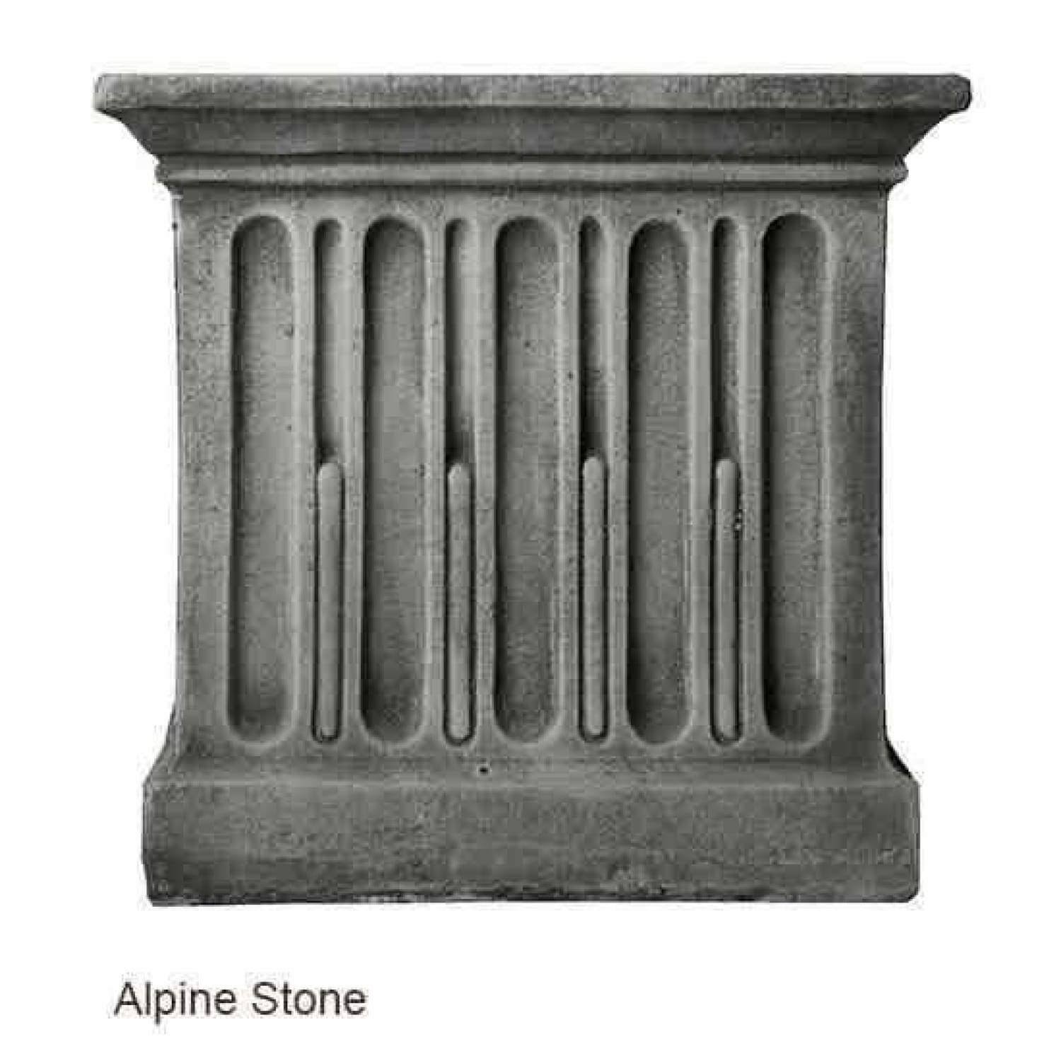 Aged Limestone Standing Lotus Buddha Y49325