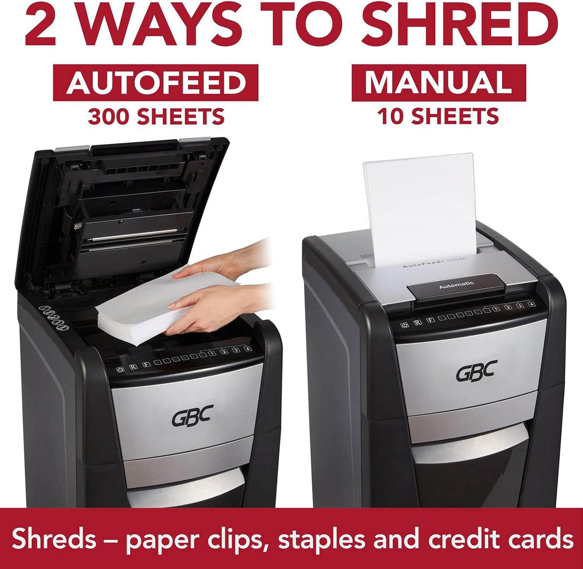 Paper Shredder, 300 Sheet Capacity, Super Cross-Cut J4946