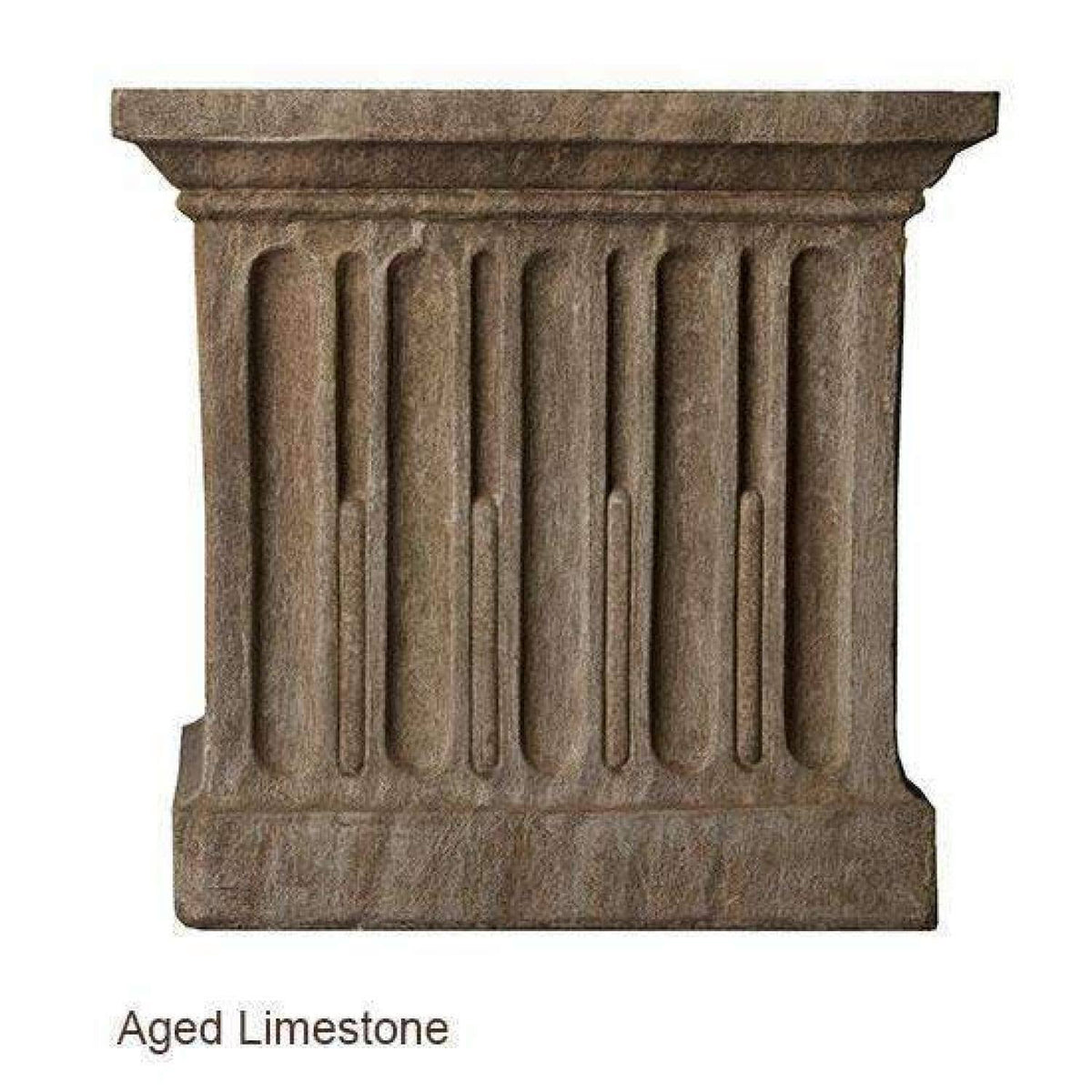 Aged Limestone Standing Lotus Buddha Y49325