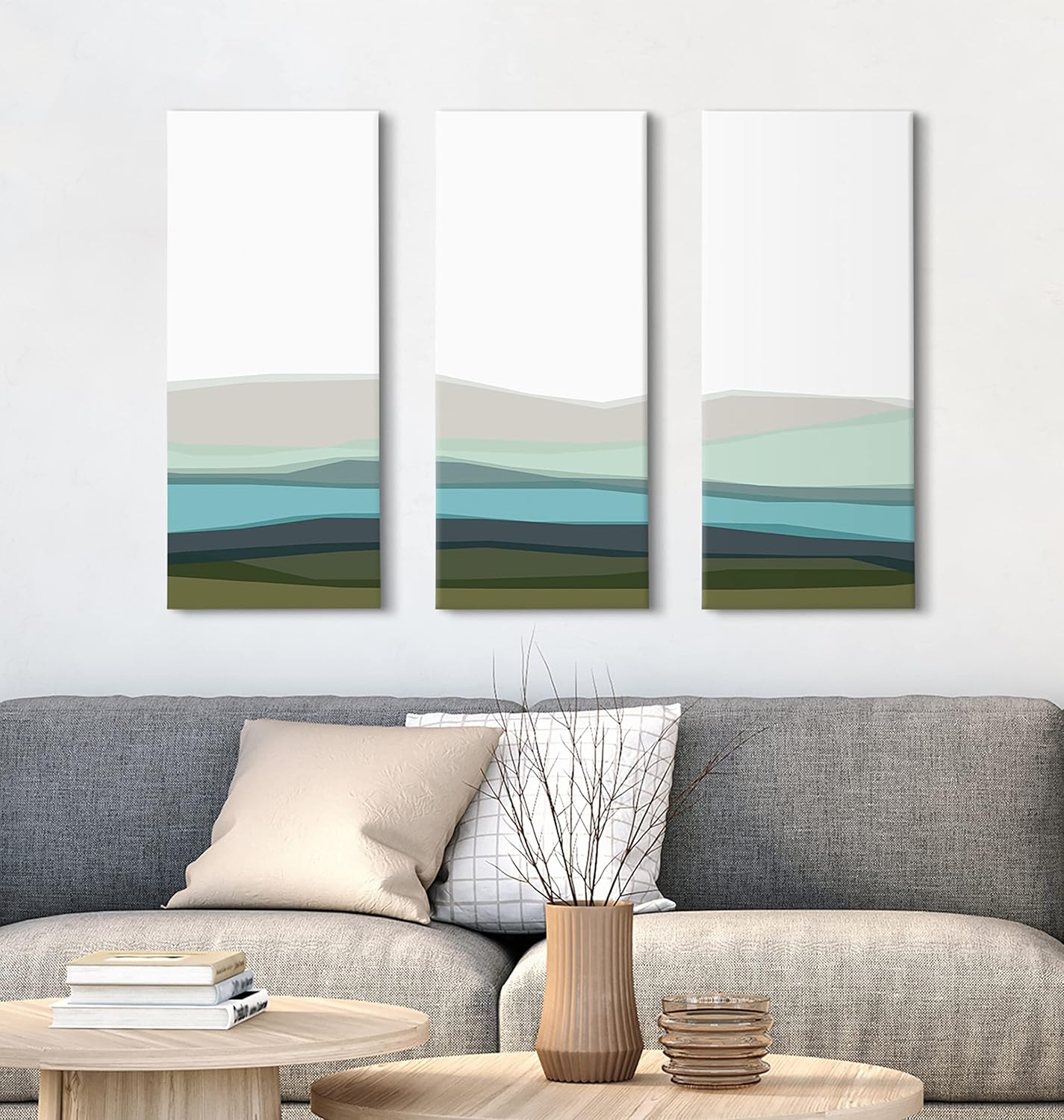 3 Piece 12 x 28 Canvas Wall Art Set L997156