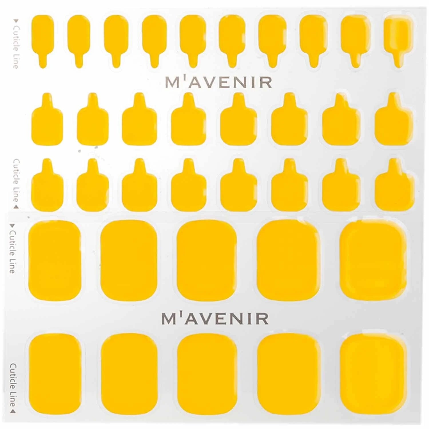Yellow Pumpkin Nail Sticker 32pcs M437367