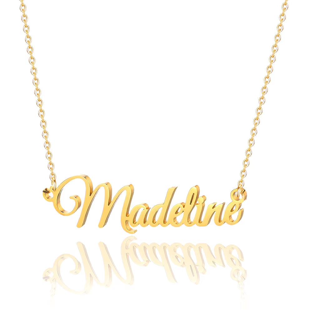 Gold Plated Custom Name Necklace A35726
