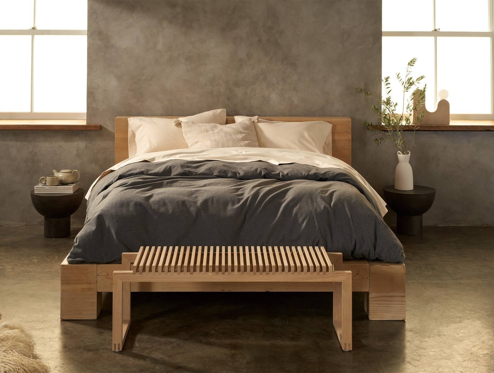 Full Organic Flannel Fitted Sheet Alpine White V57030