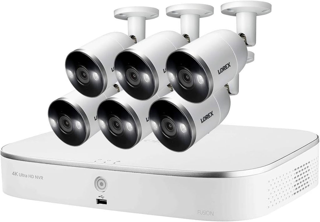 4K 8-Channel NVR System with 6 4K 8MP IP Cameras, 3TB Hard Drive Z91757