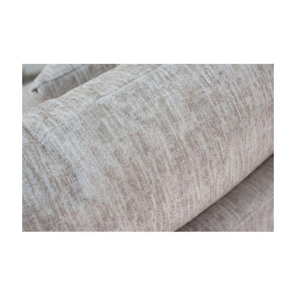 Cream Microfiber Loveseat M42956