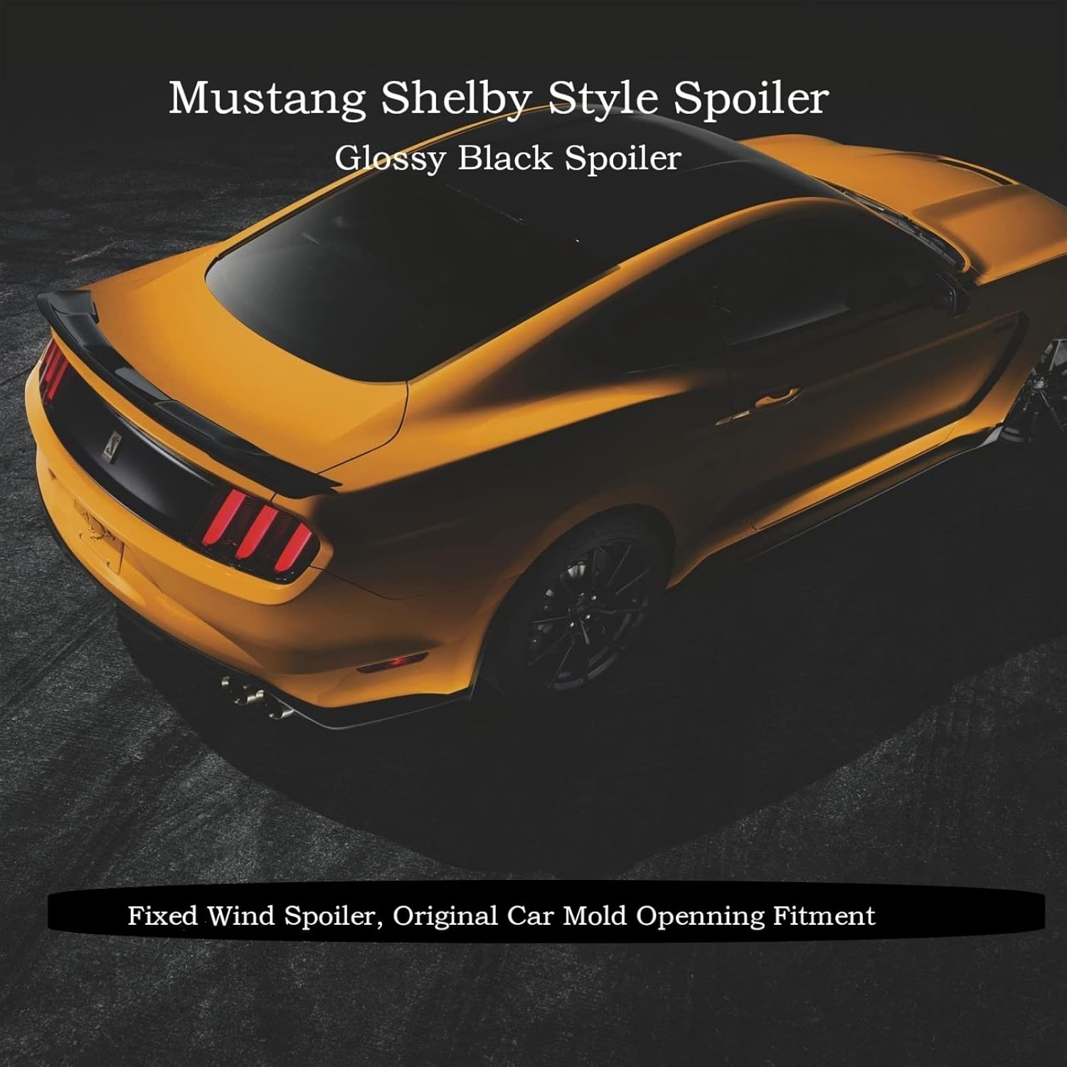 Glossy Black Rear Trunk Wing Spoiler T9798