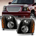 Black Headlights Headlamp Assembly Pair Set G2298