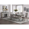 Slat Back Side Chair in Gray T633