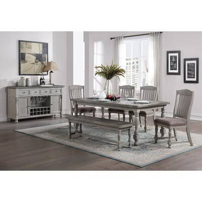 Slat Back Side Chair in Gray T633