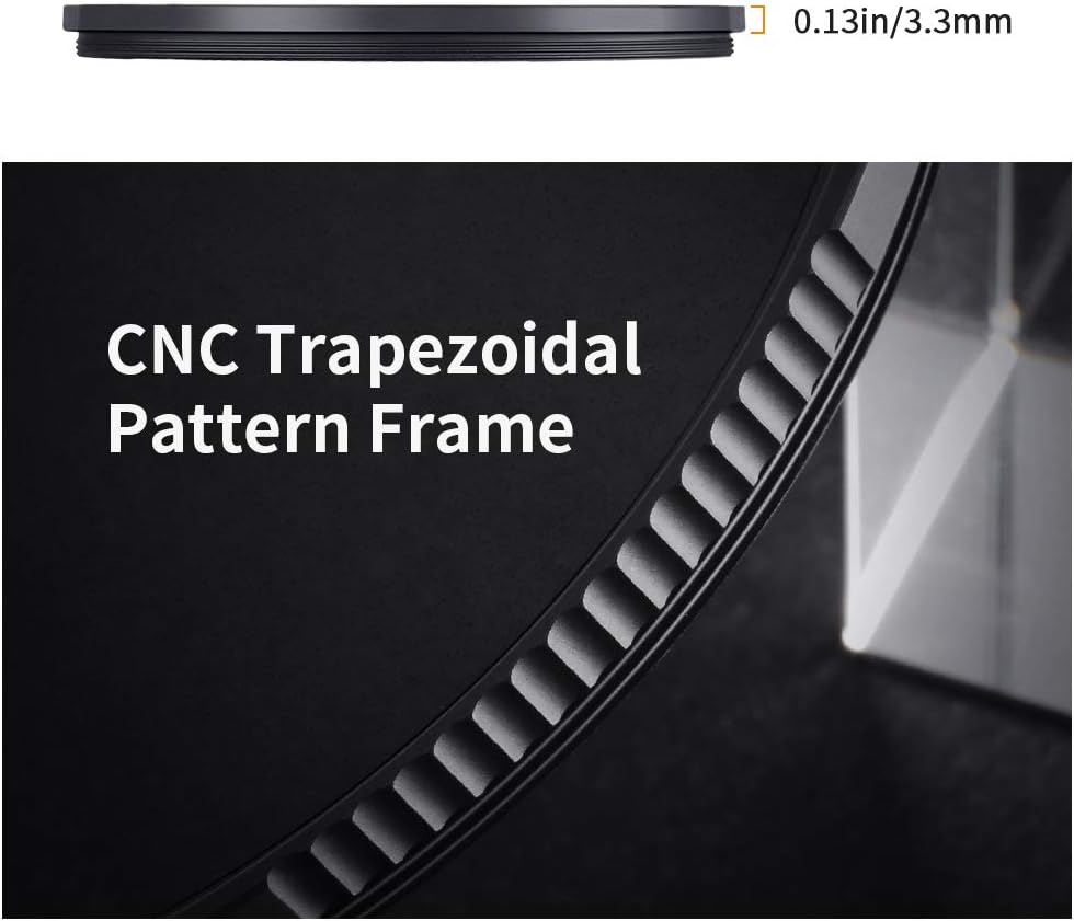 72mm Black Diffusion 1/8 Filter with 28 Multi-Layer Coatings A614