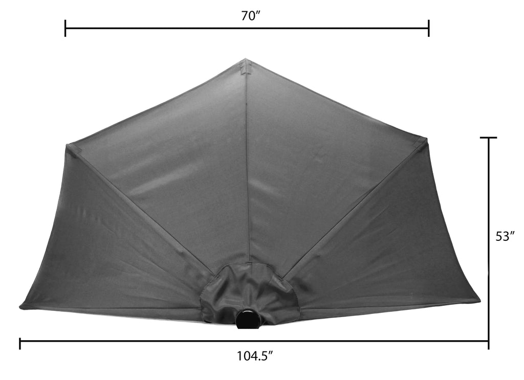 Khaki Solid Outdoor Patio Umbrella with Crank Opening Y7169