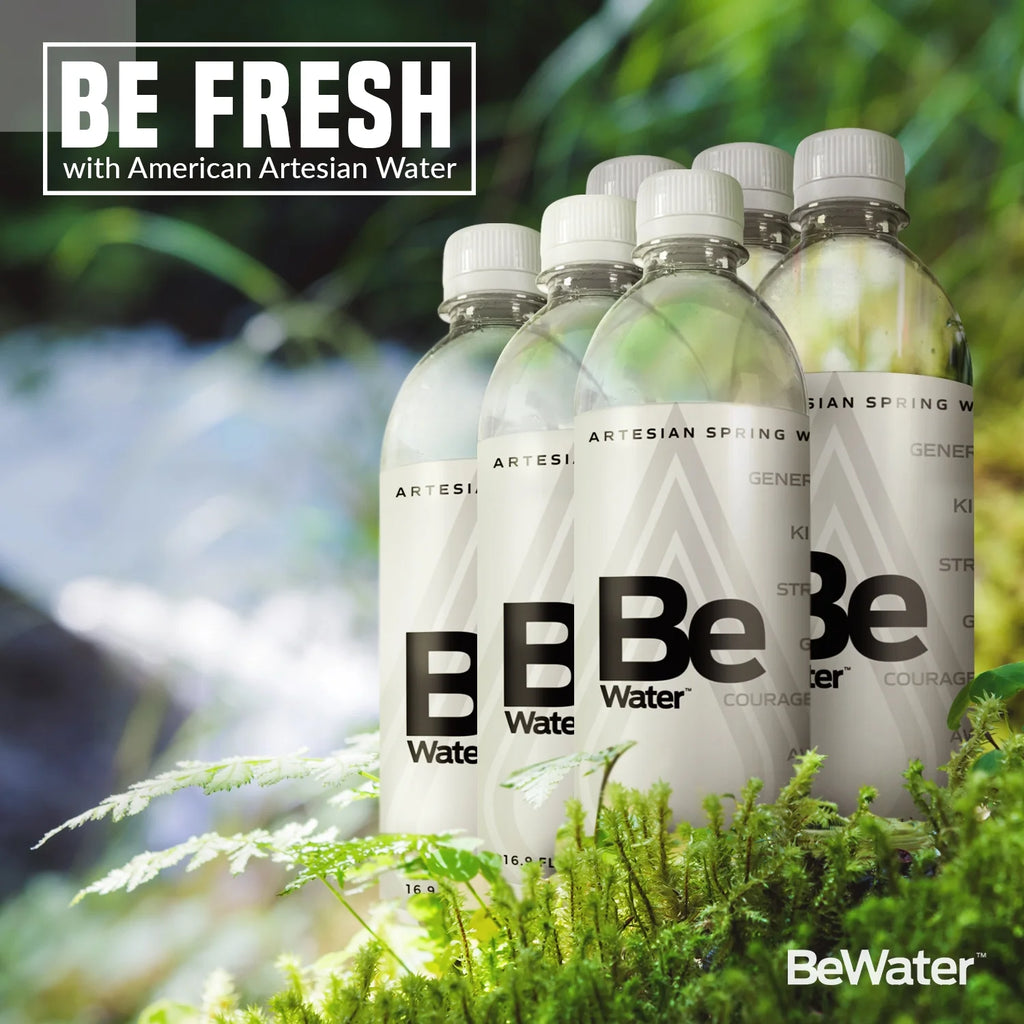 4 cases of 6 Natural Artesian Spring Bottled Drinking Water K79299