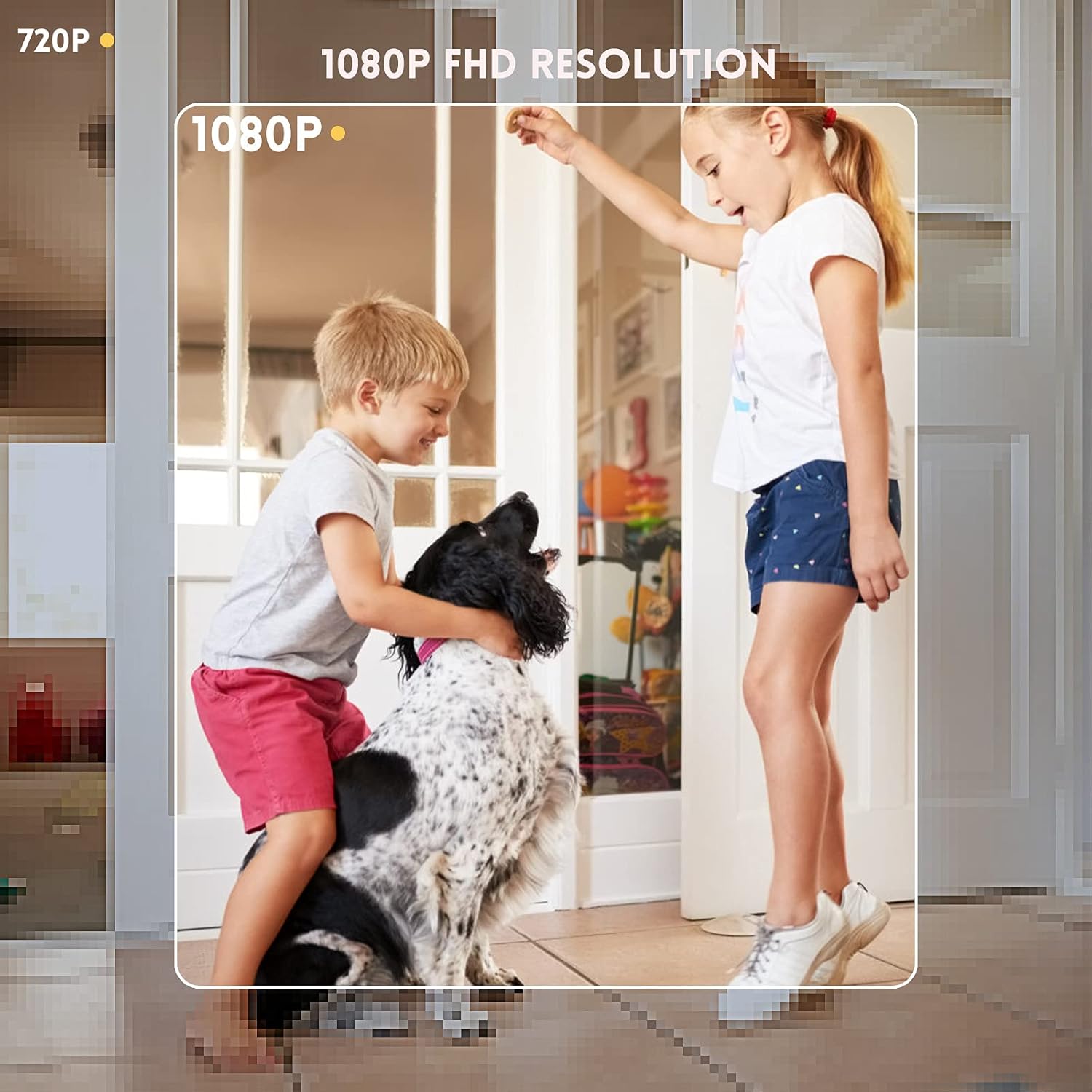 1080P WiFi Security Cameras Indoor, Pack of 2 L641