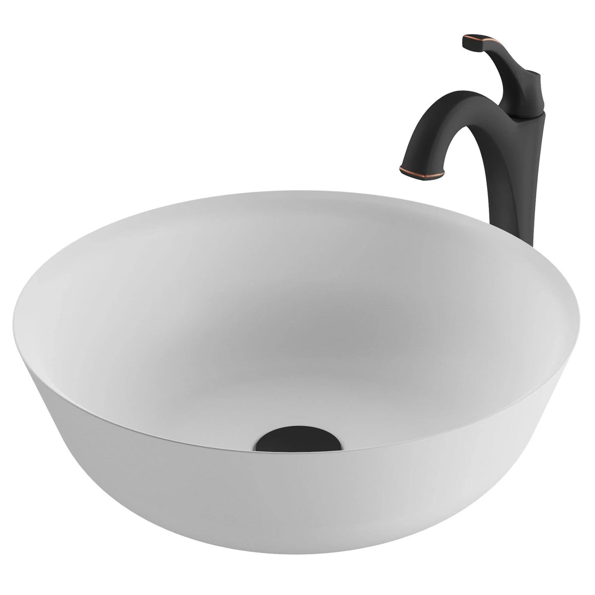 Oil Rubbed Bronze Bathroom Sink and Faucet W193