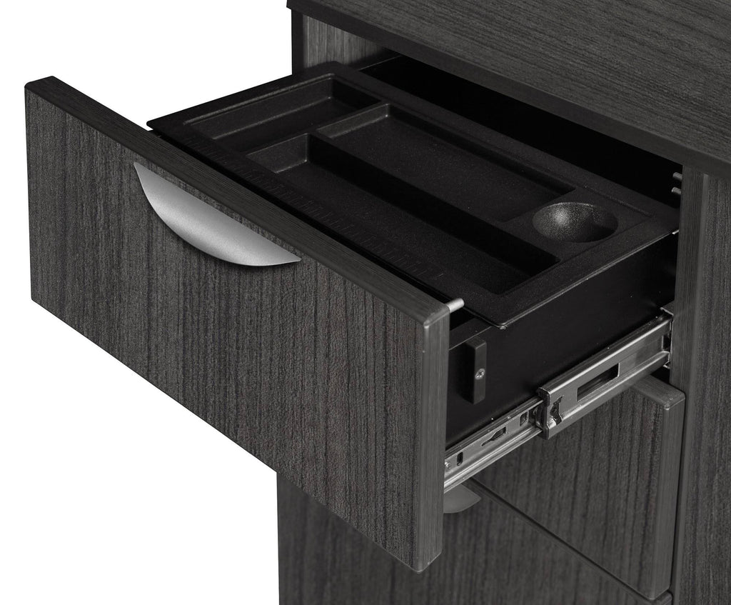 Cherry Single Pedestal U-Desk K367268