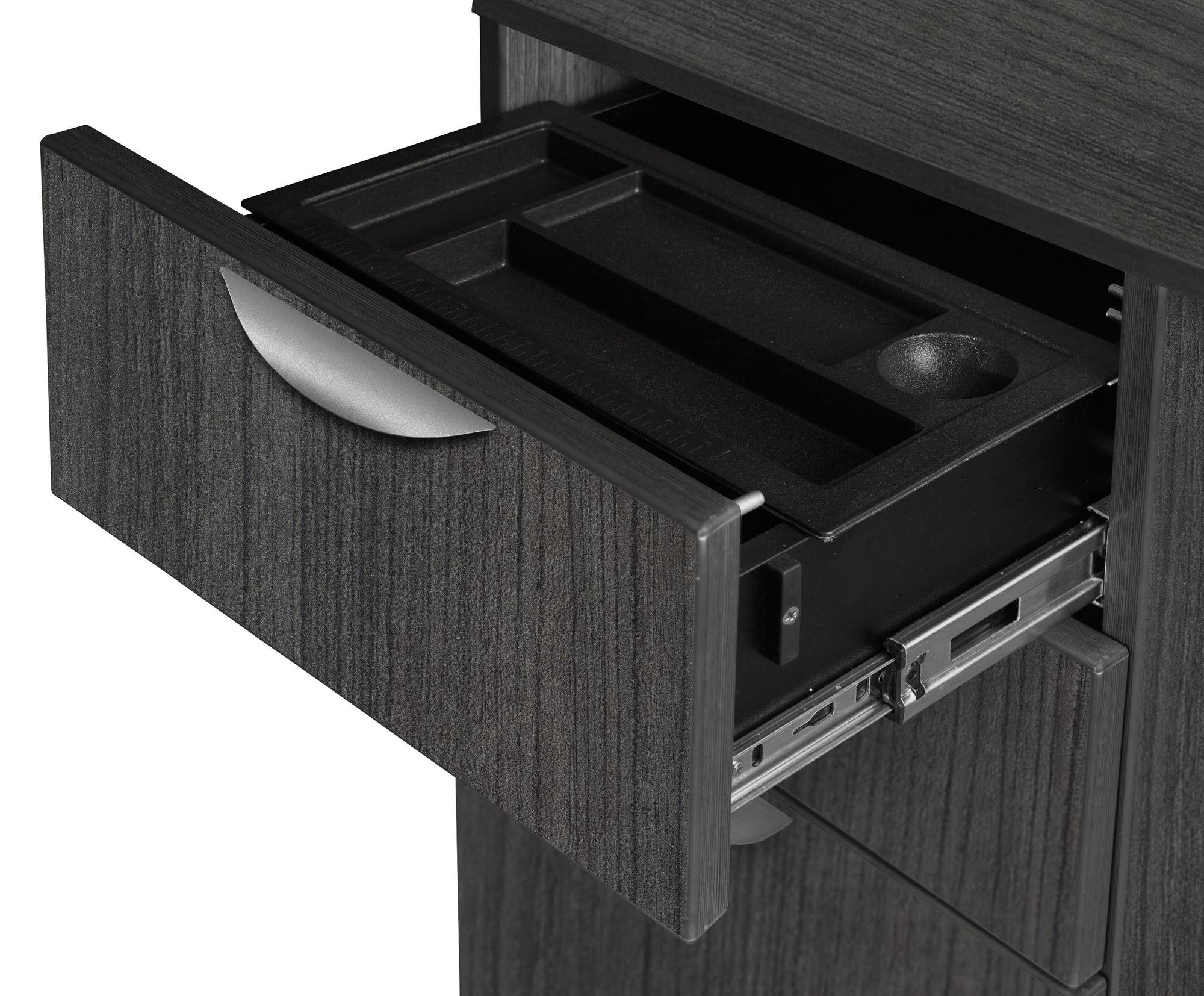 Cherry Single Pedestal U-Desk K367268