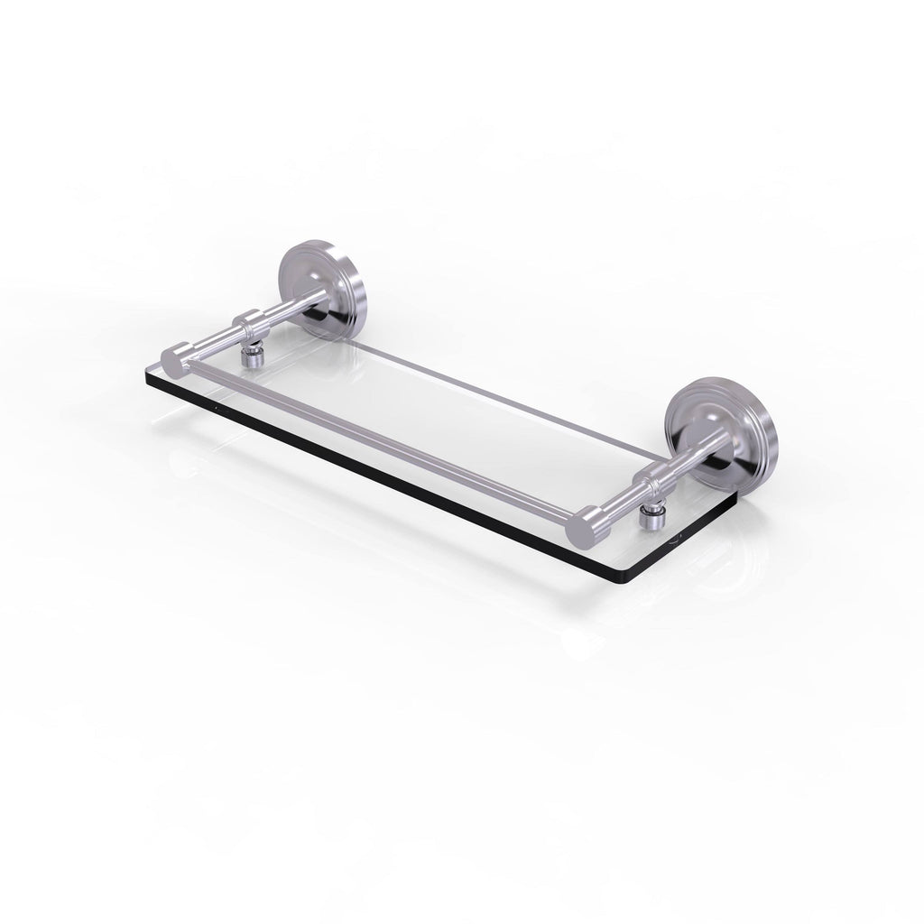 Matte White Tempered Glass Shelf Gallery Rail N482