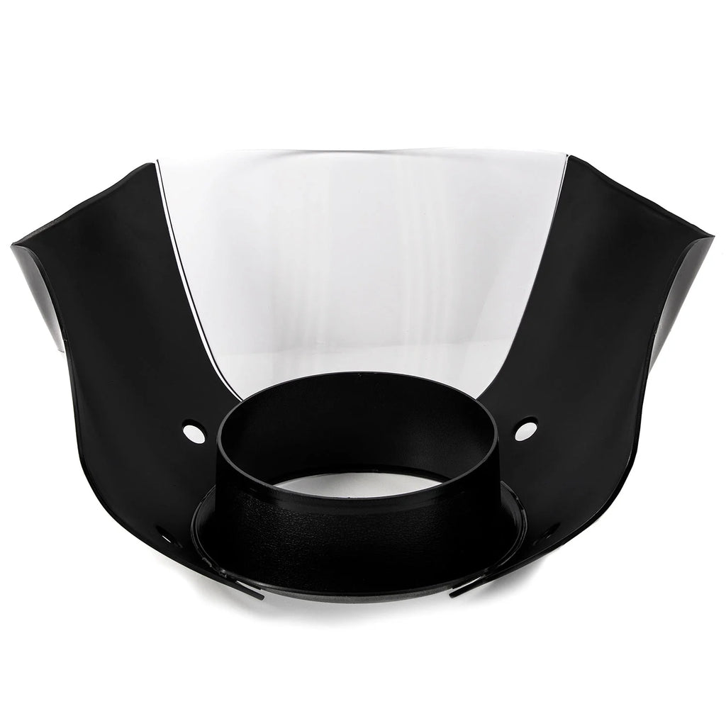 Black & Clear Quarter Fairing Windshield Kit with Fork Mounting Hardware Q818