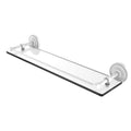 Matte White Tempered Glass Shelf Gallery Rail N482
