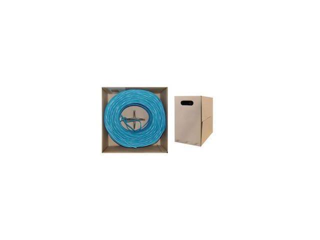 Bulk Shielded Cat6 Blue Ethernet Cable Solid Spool 1000 Foot X70694