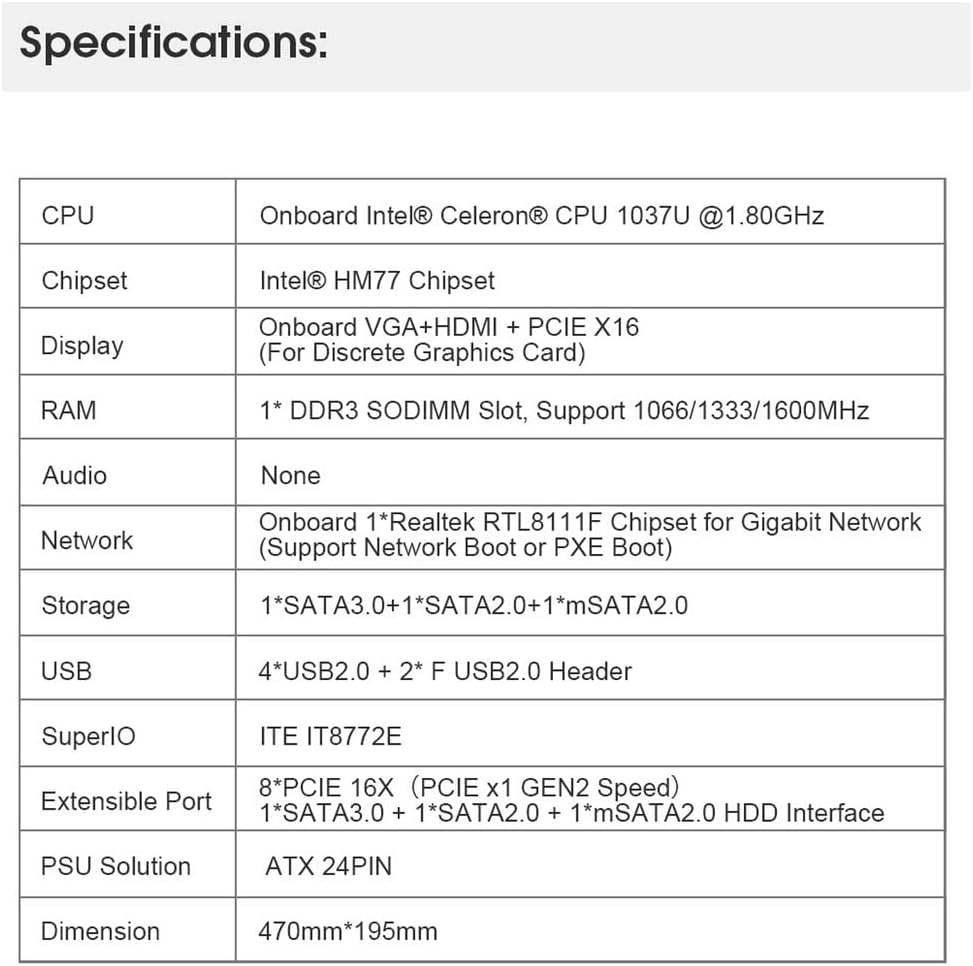 8 PCIE 16X DDR3 Mining Motherboard U51077