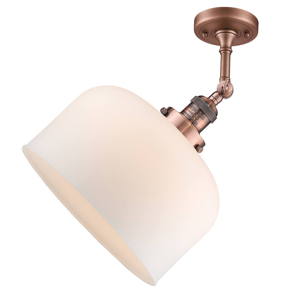 Polished Chrome 1 Light Semi-Flush Mount C1701