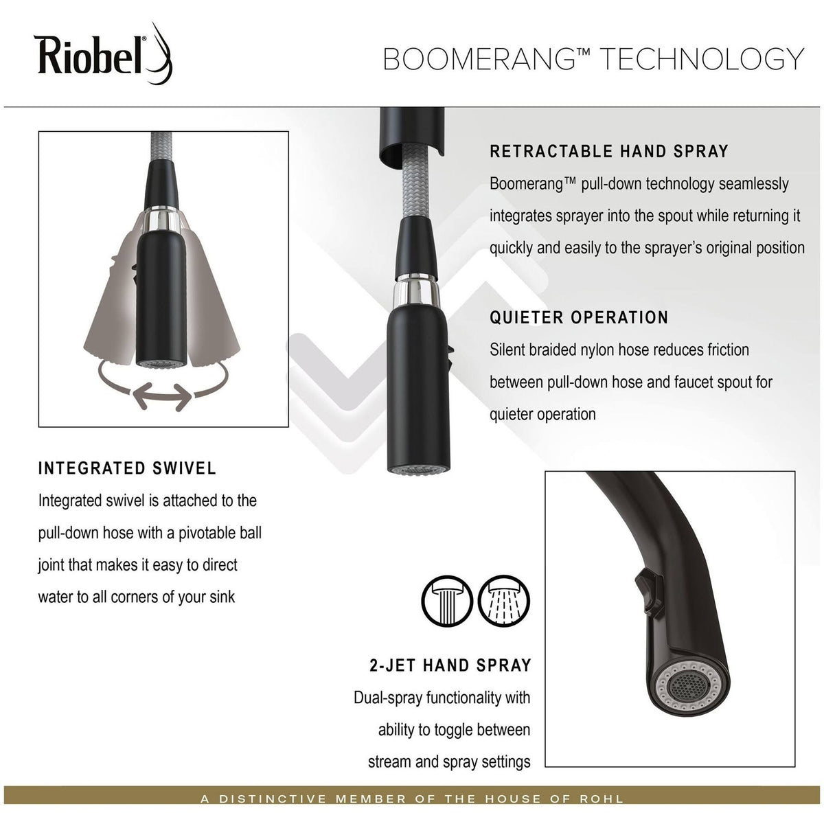 Chrome Kitchen Faucet with Spray O8325