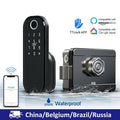 WiFi Fingerprint Smart Card Digital Code Electronic Door Lock Z39464