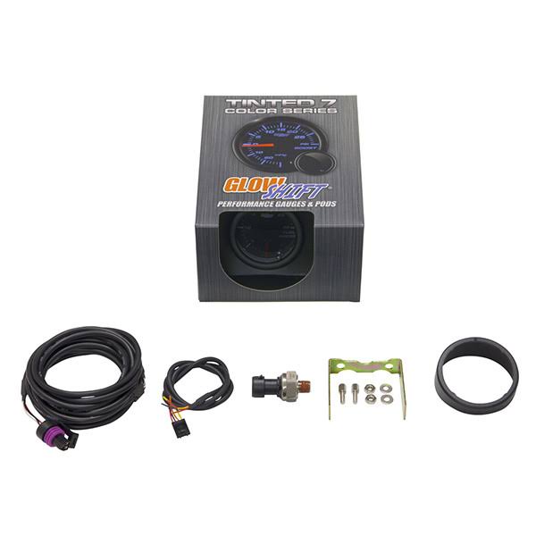 Tinted 7 Color 30 PSI Fuel Pressure Gauge N9937