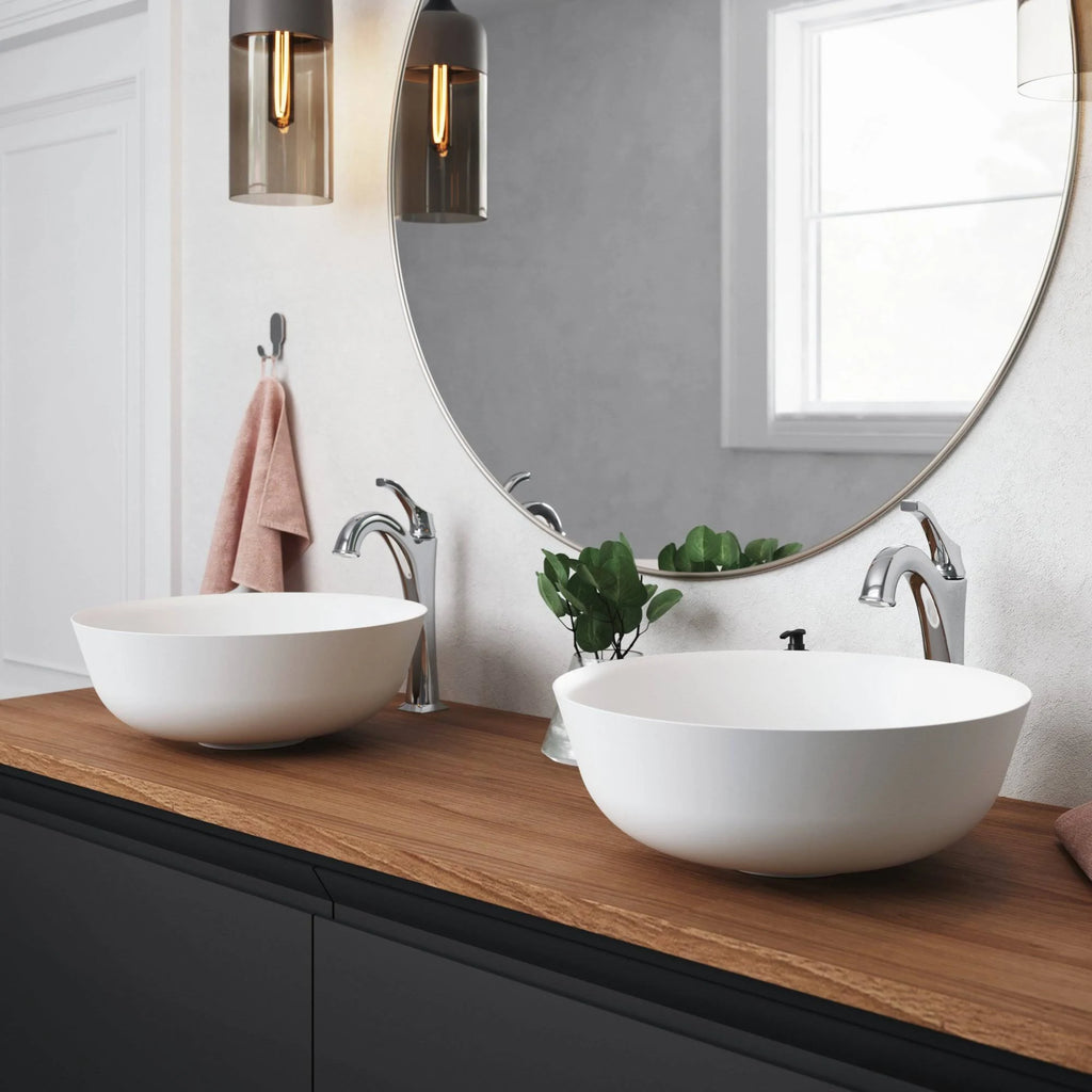 Oil Rubbed Bronze Bathroom Sink and Faucet W193