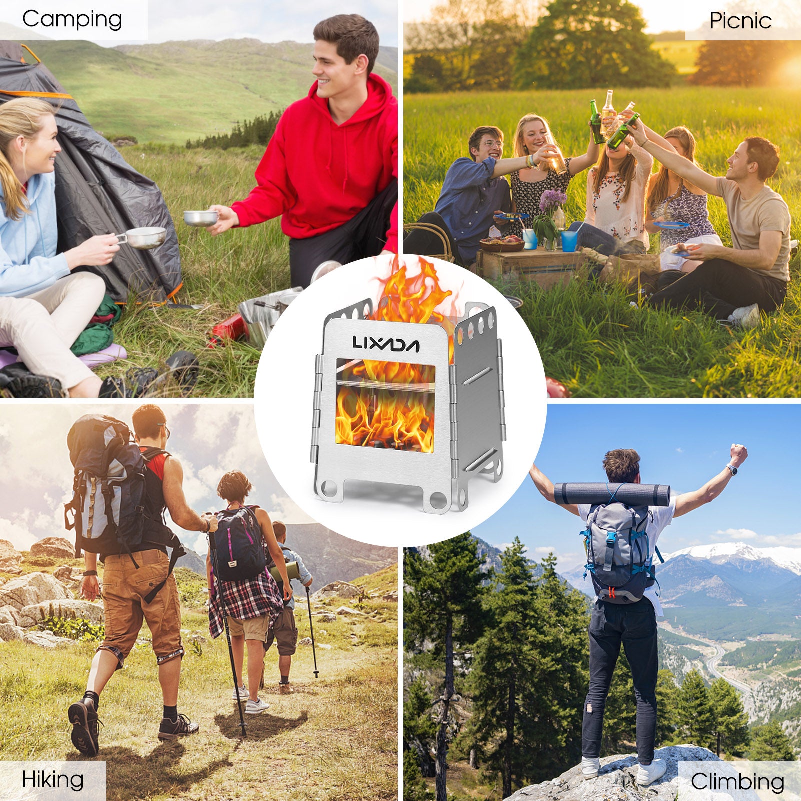 Outdoor Stainless Steel Wood Stove Z77733