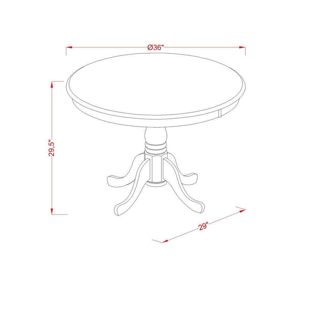5pc Round Table and 4 Chairs Z7623