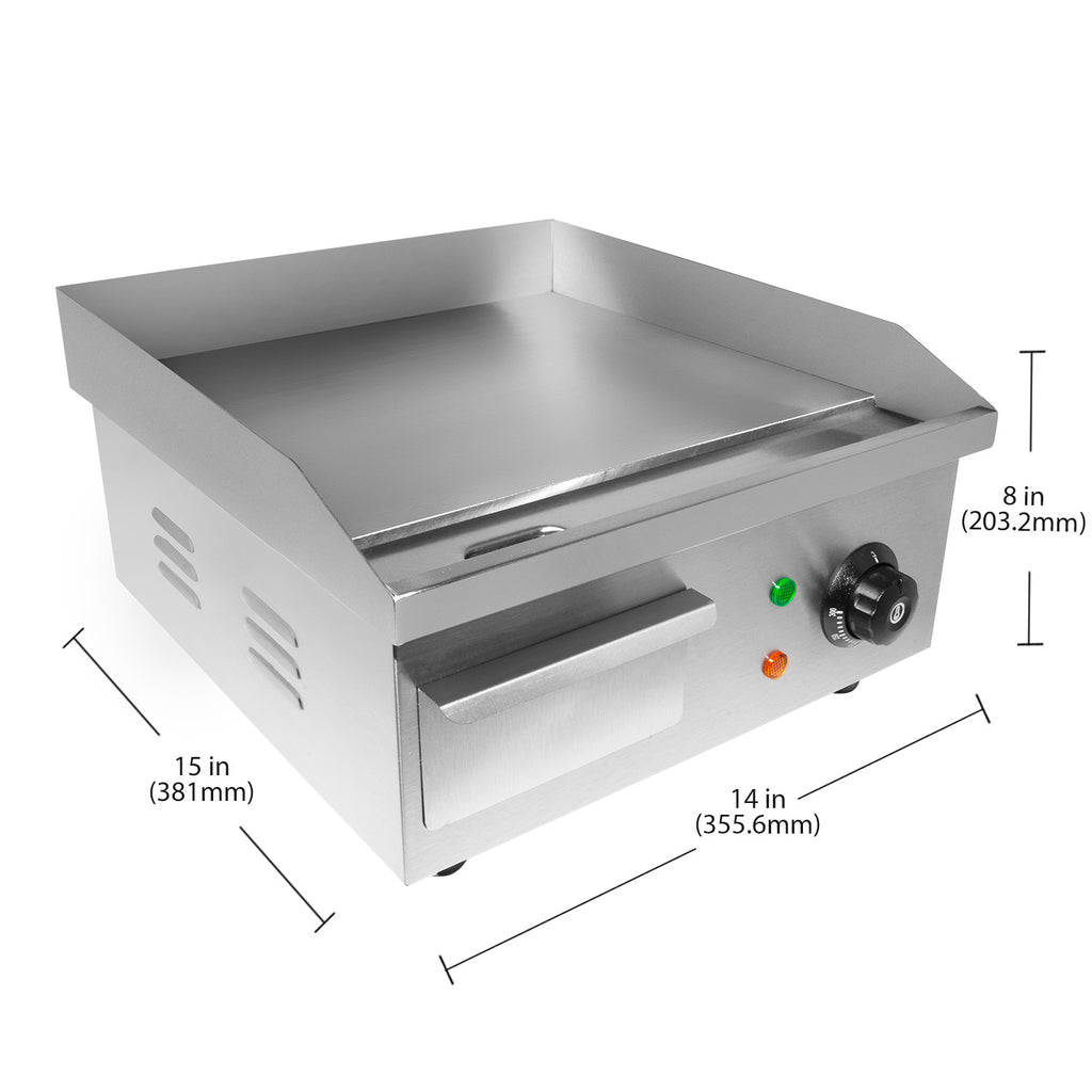 110V Nonstick Teppanyaki Grill with Single Thermostat W90735