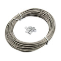 100 ft 1/16 inch 316 Stainless Steel Wire Rope with 20pcs Crimping Sleeves U14056