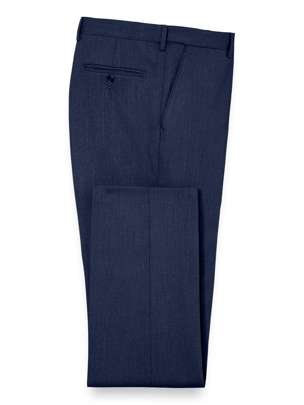 Classic Fit Windowpane Navy Wool Suit P531931