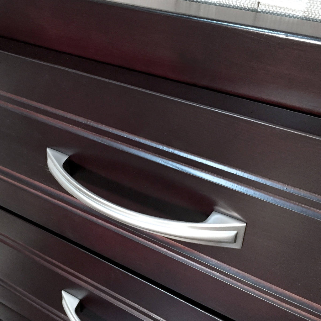 Solid Wood 3-Drawer Organizer Espresso E52635
