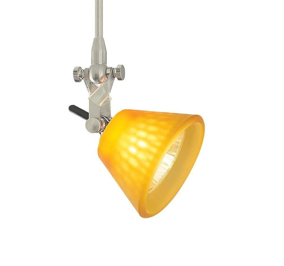 Amber Frosted Cone Glass Shield M2168