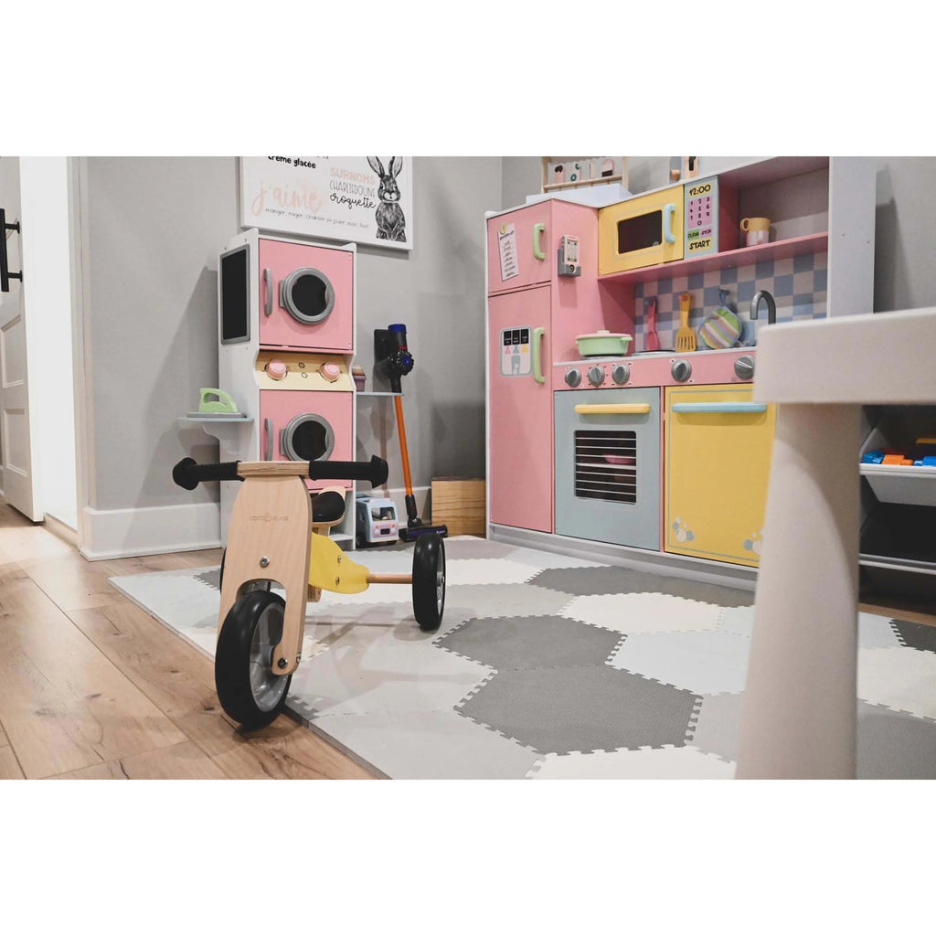 Pastel Wooden Play Kitchen with Play Phone Z1000